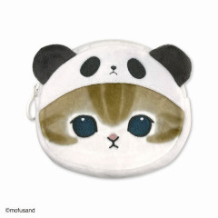 Japan Mofusand Small Pouch & Tissue Case - Cat / Panda