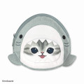 Japan Mofusand Small Pouch & Tissue Case - Cat / Shark Grey - 1