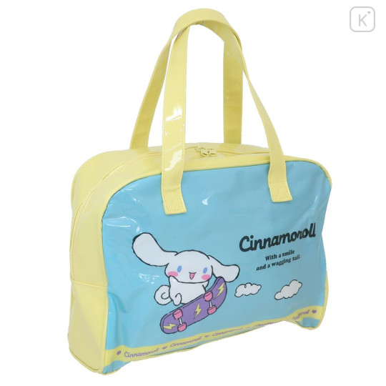 Japan Sanrio Vinyl Boston Bag - Cinnamoroll - 2