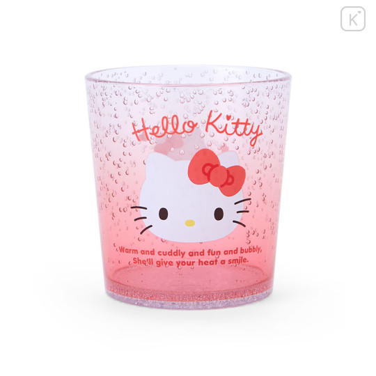 Japan Sanrio Original Clear Tumbler - Hello Kitty - 1