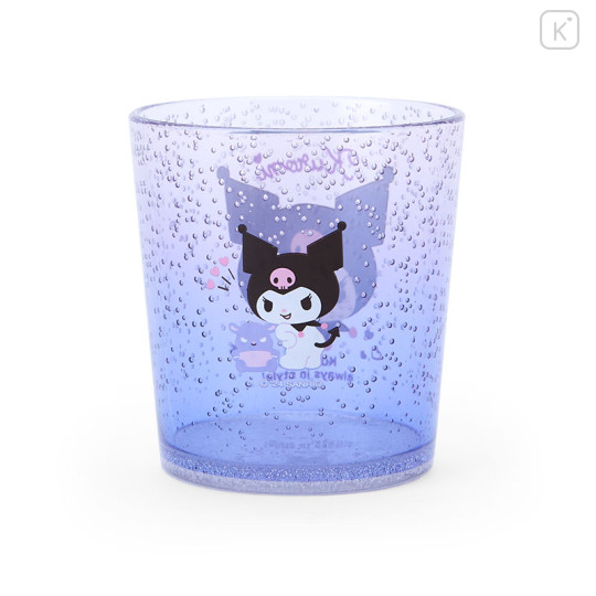 Japan Sanrio Original Clear Tumbler - Kuromi - 2