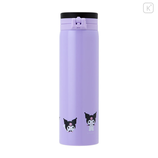 Japan Sanrio Original Stainless Steel Mug Bottle - Kuromi - 2