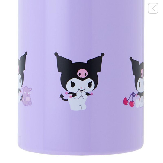 Japan Sanrio Original Stainless Steel Mug Bottle - Kuromi - 5