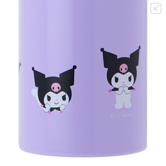 Japan Sanrio Original Stainless Steel Mug Bottle - Kuromi - 6