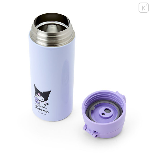 Japan Sanrio Original One Touch Stainless Bottle - Kuromi - 3