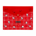 Japan Sanrio Original Clear Flat Folder - Hello Kitty / Glitter - 1