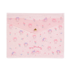 Japan Sanrio Original Clear Flat Folder - My Melody / Glitter