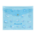 Japan Sanrio Original Clear Flat Folder - Cinnamoroll / Glitter - 1