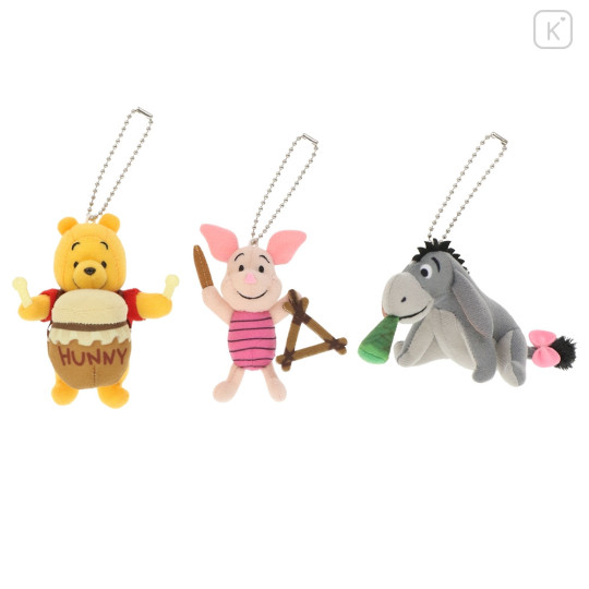 Japan Tokyo Disney Resort Plush Keychain Set - Pooh & Piglet & Eeyore / Musical Performance - 1