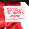 Japan Tokyo Disney Resort Plush Keychain & Badge - Mickey Mouse / Happiest Birthday - 5