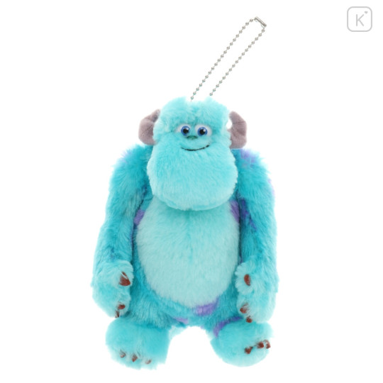 Japan Tokyo Disney Resort Plush Keychain & Badge - Monsters Inc. / Sulley - 1