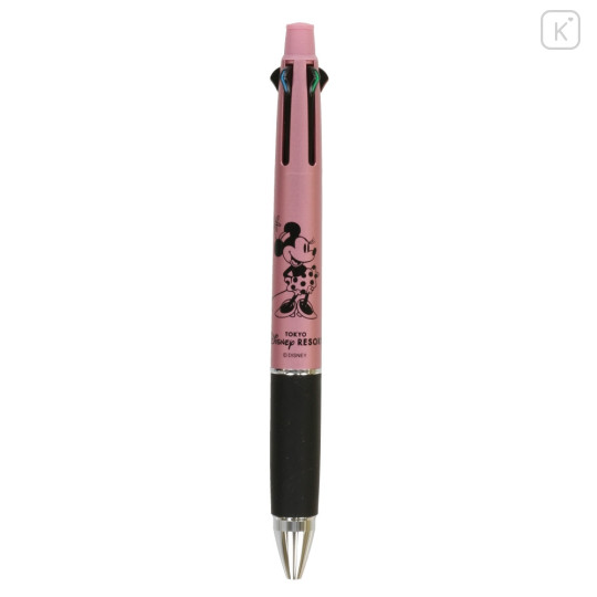 Japan Tokyo Disney Resort Jetstream 4&1 Multi Pen + Mechanical Pencil - Minnie / Metallic Pink - 1