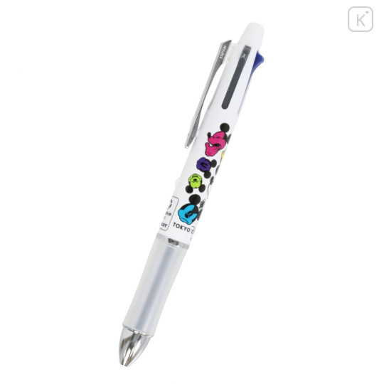 Japan Tokyo Disney Resort Dr. Grip 4+1 Multi Pen & Mechanical Pencil 0.5mm - Mickey Mouse / Funny Face - 2