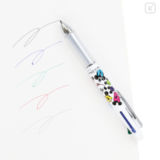 Japan Tokyo Disney Resort Dr. Grip 4+1 Multi Pen & Mechanical Pencil 0.5mm - Mickey Mouse / Funny Face - 5