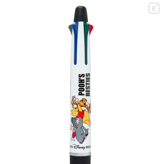 Japan Tokyo Disney Resort Dr. Grip 4+1 Multi Pen & Mechanical Pencil 0.5mm - Pooh's Besties - 2