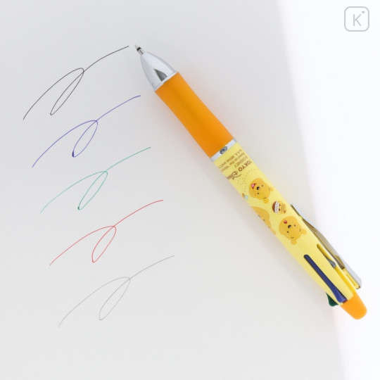 Japan Tokyo Disney Resort Dr. Grip 4+1 Multi Pen & Mechanical Pencil 0.5mm - Pooh / Orange - 5