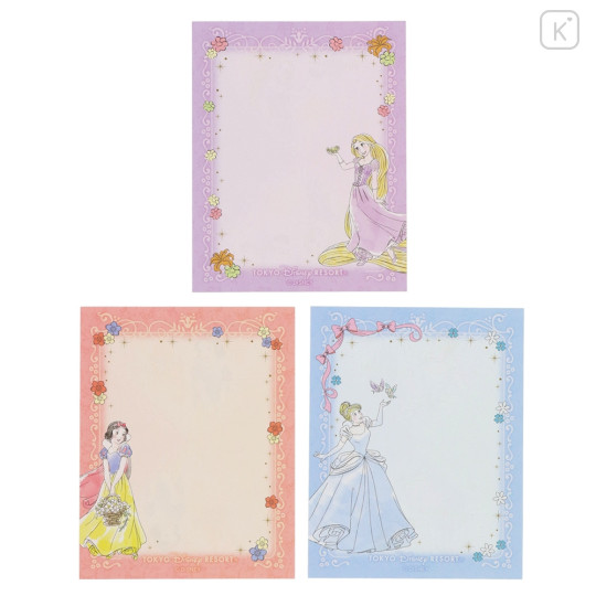 Japan Tokyo Disney Resort Memo Pad & Origami Paper - Princesses - 3