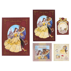 Japan Tokyo Disney Resort Paper & Sticker Set- Beauty and the Beast / Story Book Case