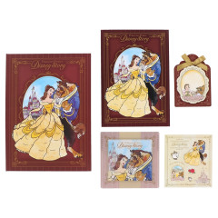 Japan Tokyo Disney Resort Paper & Sticker Set- Beauty and the Beast / Story Book Style