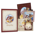 Japan Tokyo Disney Resort Paper & Sticker Set- Beauty and the Beast / Story Book Case - 2