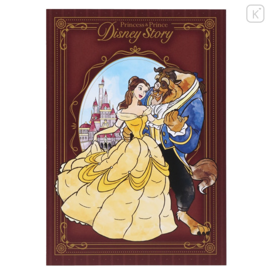 Japan Tokyo Disney Resort Paper & Sticker Set- Beauty and the Beast / Story Book Case - 7