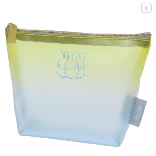 Japan Miffy Clear Pouch - Gradient Yellow & Blue - 1