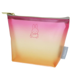 Japan Miffy Clear Pouch - Gradient Pink & Orange