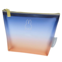 Japan Miffy Clear Pouch - Gradient Blue & Orange