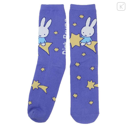 Japan Miffy Crew Socks - Meteor / Purple - 1