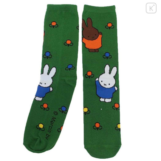 Japan Miffy Crew Socks - Green - 1