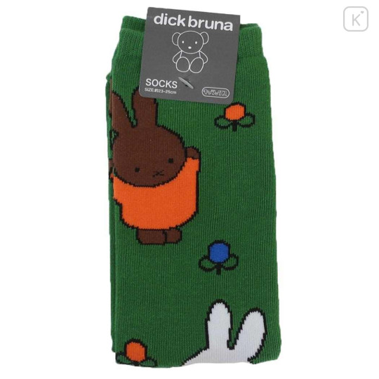 Japan Miffy Crew Socks - Green - 2