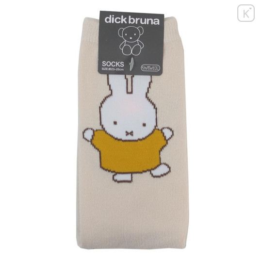 Japan Miffy Crew Socks - Beige Rose - 2