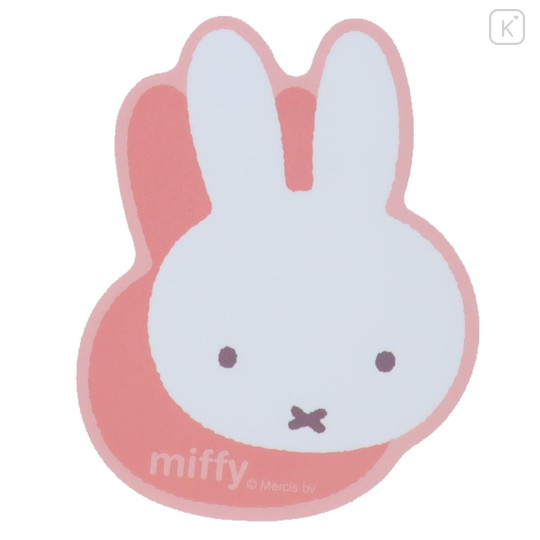 Japan Miffy Vinyl Sticker - Miffy Face / Pink - 1