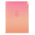 Japan Miffy 3 Pockets A5 Index File - Gradient Pink & Orange - 1