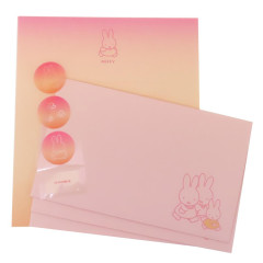 Japan Miffy Letter Envelope Set - Gradient Pink & Orange