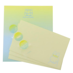 Japan Miffy Letter Envelope Set - Gradient Yellow & Blue