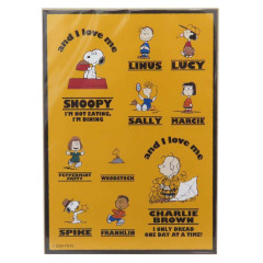 Japan Peanuts Poster Wall Sticker - Snoopy / I Love Me