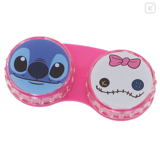 Japan Disney Contact Lens Case - Scrump & Stitch - 1