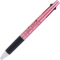 Japan Peanuts Jetstream 2&1 Multi Pen + Mechanical Pencil - Snoopy & Woodstock / Metallic Pink - 1