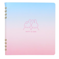 Japan Miffy Square Ring Notebook - Gradient Blue & Pink