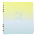 Japan Miffy Square Ring Notebook - Gradient Yellow & Blue - 1