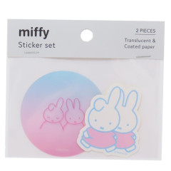 Japan Miffy Vinyl Sticker Set - Gradient Blue & Pink