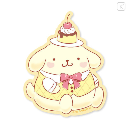 Japan Sanrio Vinyl Sticker - Pompompurin / Tokimeki Party - 1