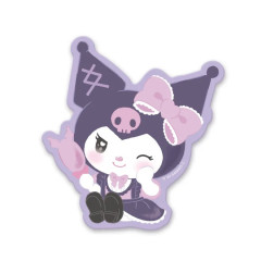 Japan Sanrio Vinyl Sticker - Kuromi / Lolita Dressing Up Closet Cuteness