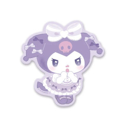 Japan Sanrio Vinyl Sticker - Kuromi / Lolita Dressing Up Closet Love Eyes