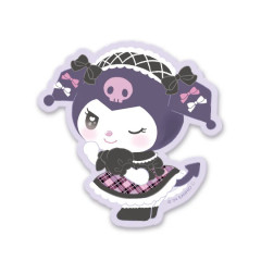 Japan Sanrio Vinyl Sticker - Kuromi / Lolita Dressing Up Closet Grooming