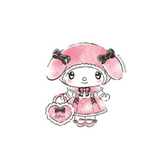 Japan Sanrio Vinyl Sticker - My Melody / Lady