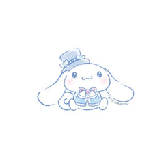 Japan Sanrio Vinyl Sticker - Cinnamoroll / Gentlemen