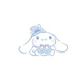 Japan Sanrio Vinyl Sticker - Cinnamoroll / Gentlemen - 1