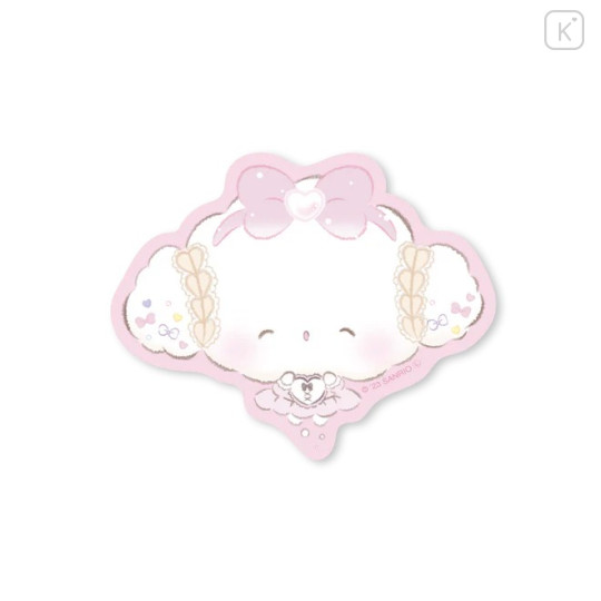 Japan Sanrio Vinyl Sticker - Cogimyun / Ribbon Smile Pink - 1